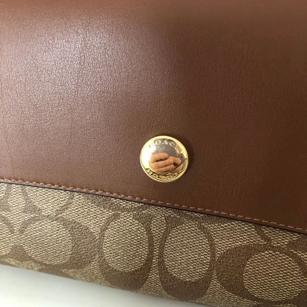 Coach Reversible Signature Coated Canvas Crossbody Bag - Picture 8 of 14